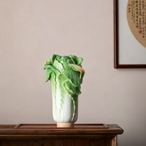 lucky cabbage porcelain vase