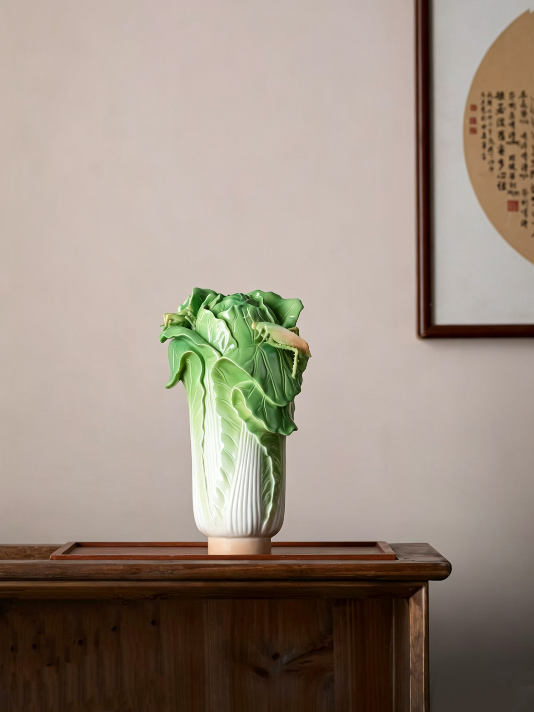 lucky cabbage porcelain vase lucky cabbage porcelain vase